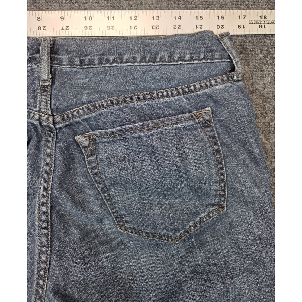 Eddie Bauer Flannel Lined Jeans Womens 6 Blue Boyfriend Relaxed - Picture 3 of 8